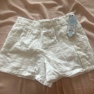 Target White High-Waist Embroidered Women’s Shorts